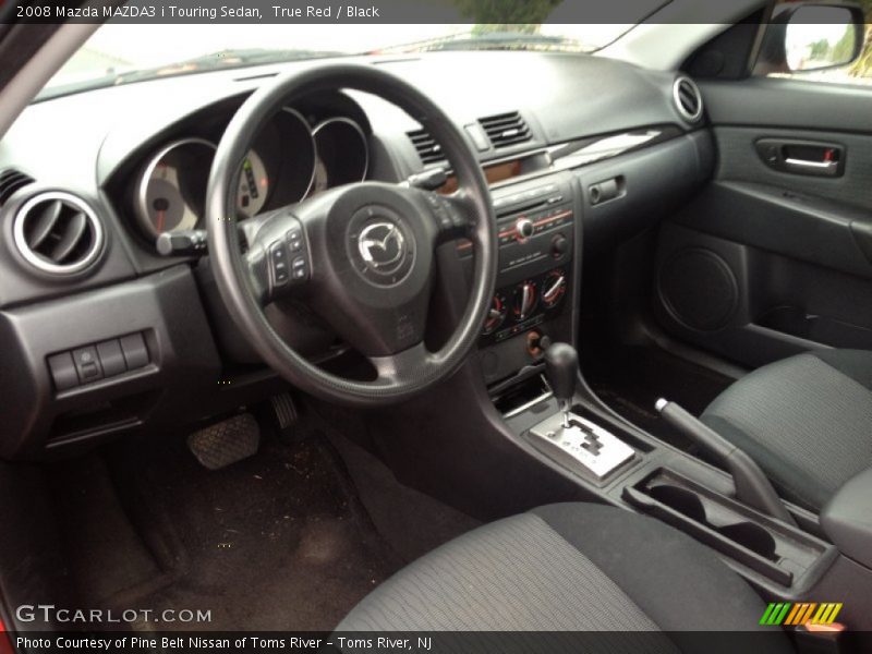  2008 MAZDA3 i Touring Sedan Black Interior