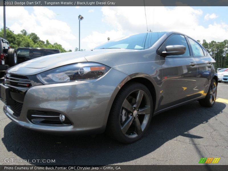 Tungsten Metallic / Black/Light Diesel Gray 2013 Dodge Dart SXT
