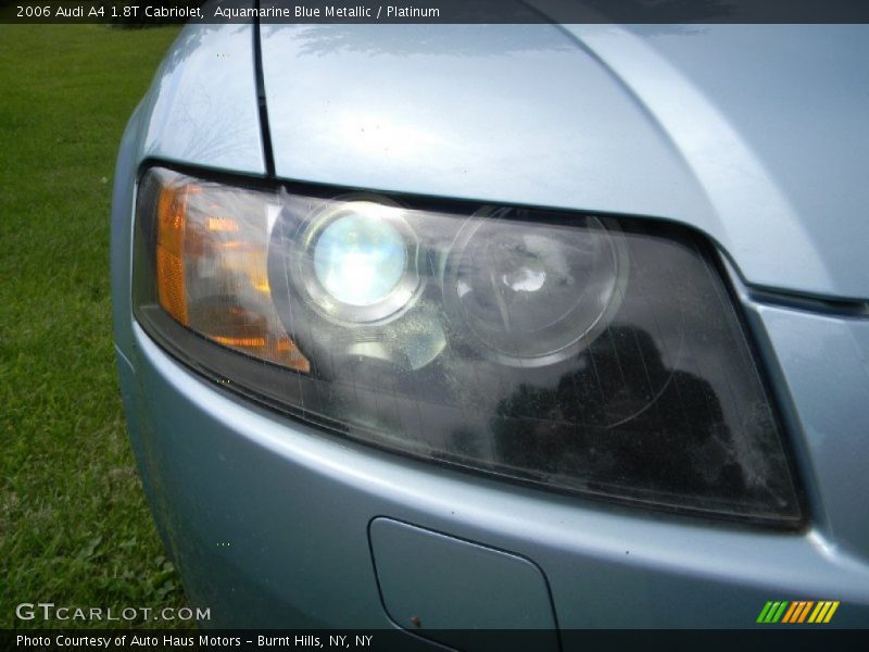 Aquamarine Blue Metallic / Platinum 2006 Audi A4 1.8T Cabriolet