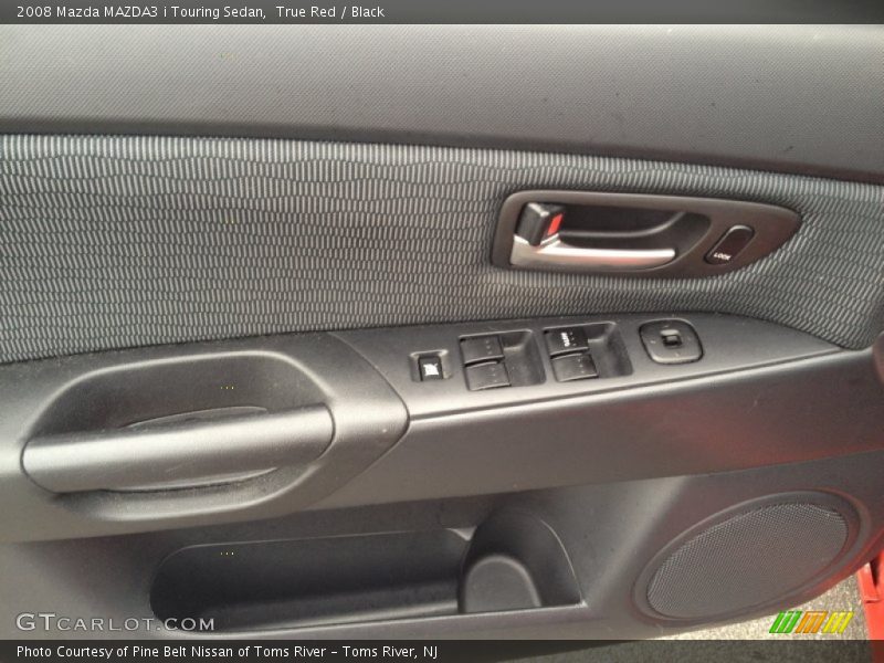 True Red / Black 2008 Mazda MAZDA3 i Touring Sedan