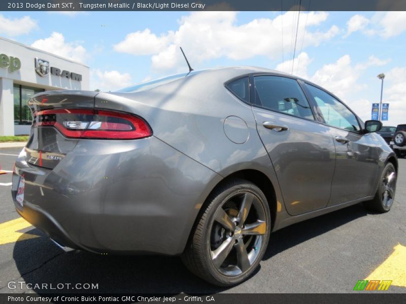 Tungsten Metallic / Black/Light Diesel Gray 2013 Dodge Dart SXT