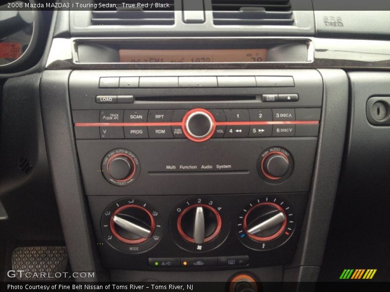 True Red / Black 2008 Mazda MAZDA3 i Touring Sedan