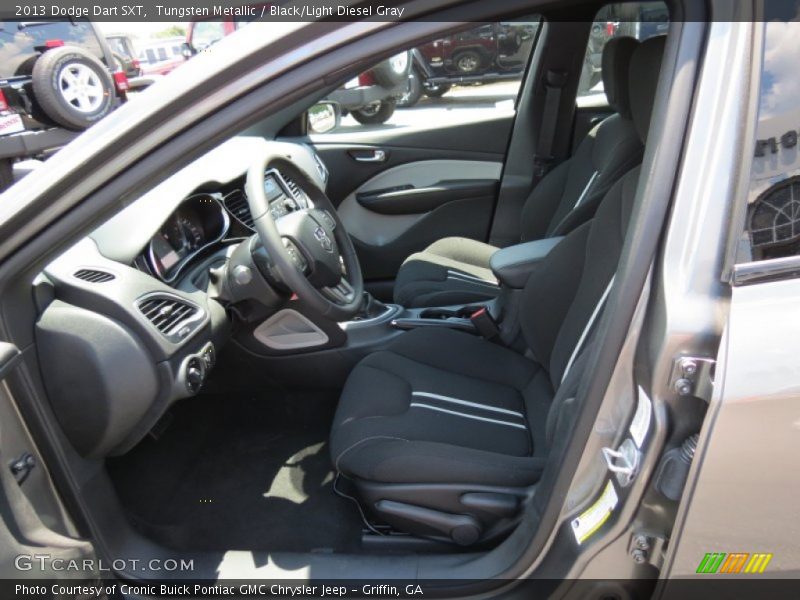 Tungsten Metallic / Black/Light Diesel Gray 2013 Dodge Dart SXT