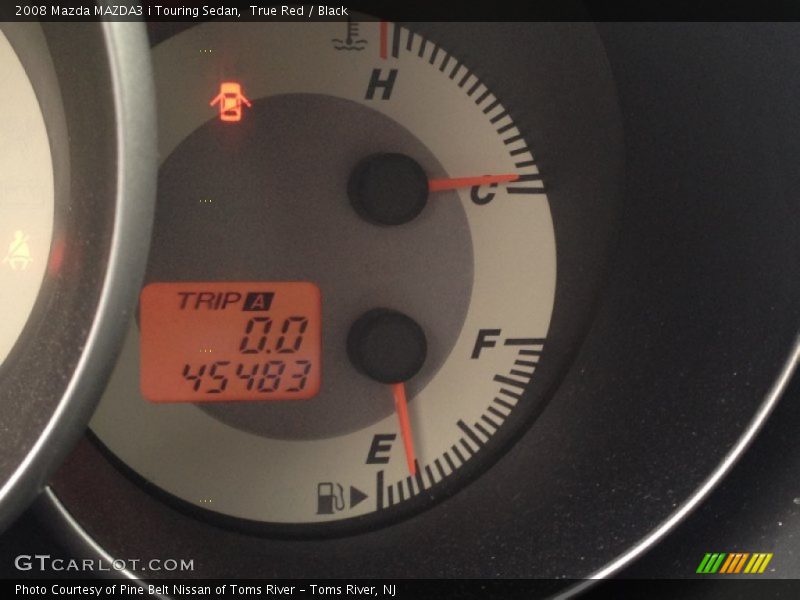 True Red / Black 2008 Mazda MAZDA3 i Touring Sedan