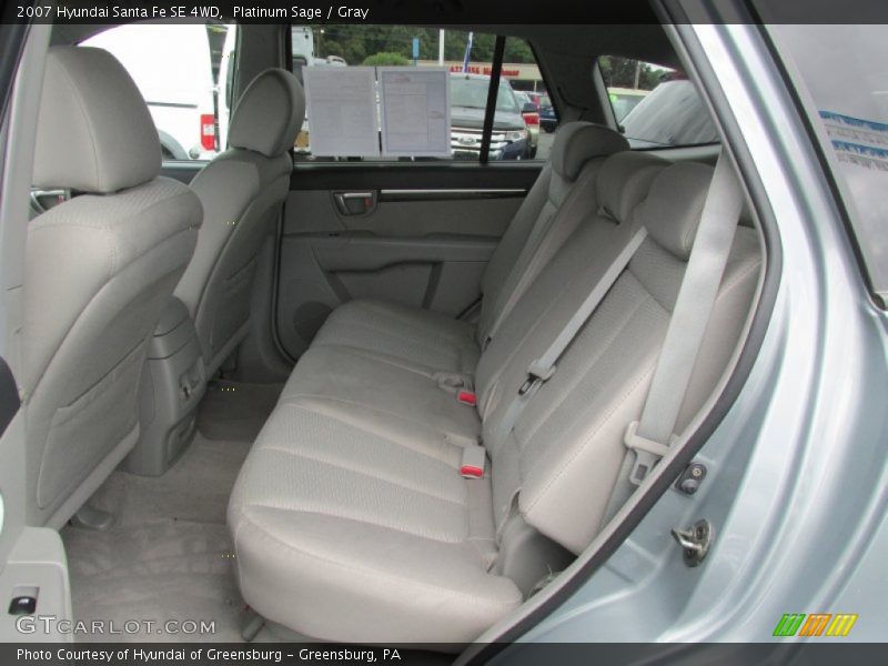 Platinum Sage / Gray 2007 Hyundai Santa Fe SE 4WD