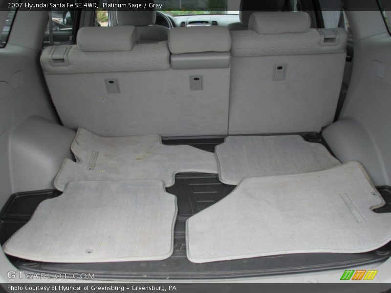 Platinum Sage / Gray 2007 Hyundai Santa Fe SE 4WD