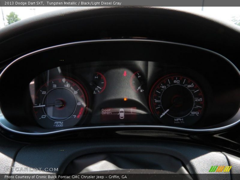 Tungsten Metallic / Black/Light Diesel Gray 2013 Dodge Dart SXT