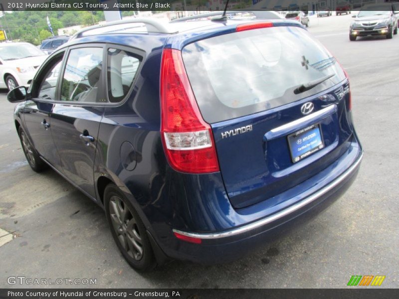 Atlantic Blue / Black 2012 Hyundai Elantra GLS Touring