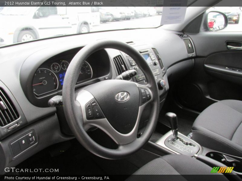 Atlantic Blue / Black 2012 Hyundai Elantra GLS Touring