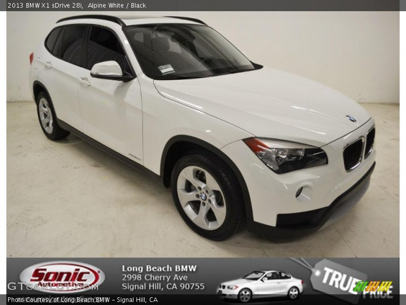 Alpine White / Black 2013 BMW X1 sDrive 28i