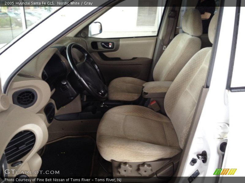 Nordic White / Gray 2005 Hyundai Santa Fe GLS