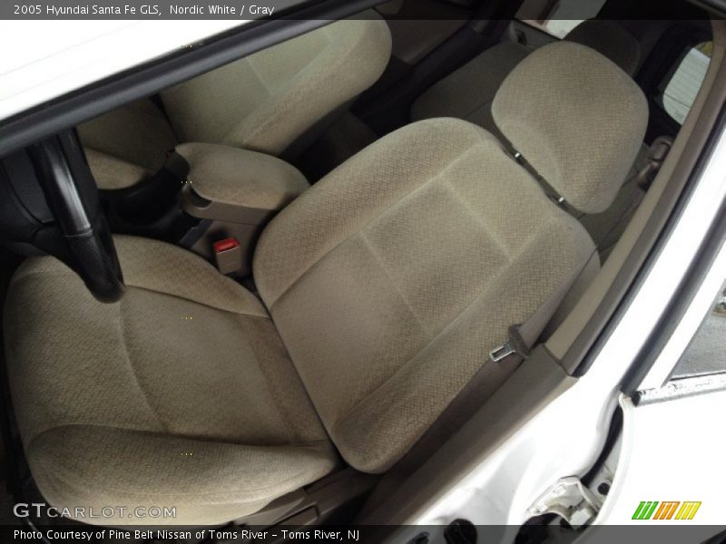 Nordic White / Gray 2005 Hyundai Santa Fe GLS