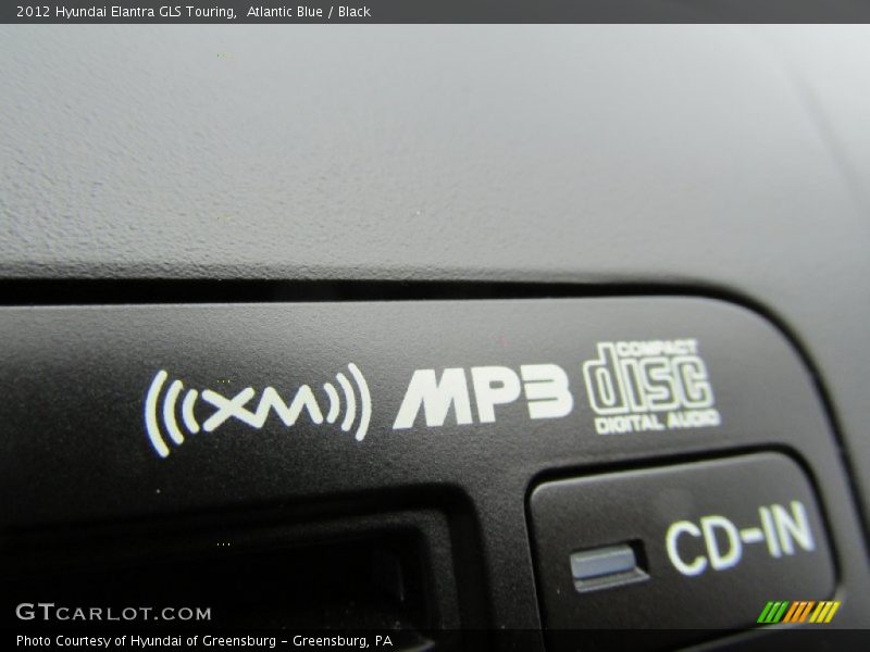 Atlantic Blue / Black 2012 Hyundai Elantra GLS Touring