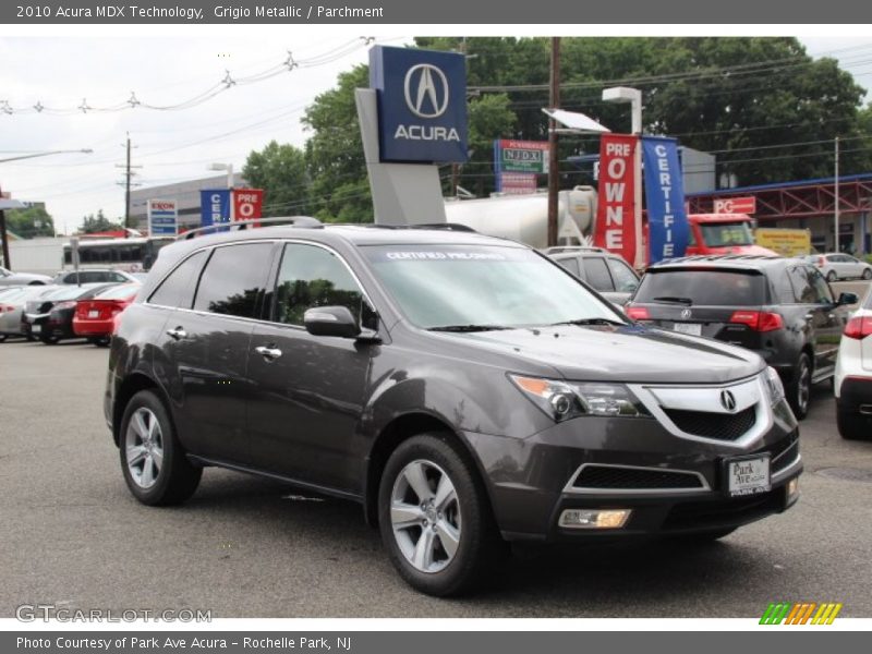 Grigio Metallic / Parchment 2010 Acura MDX Technology