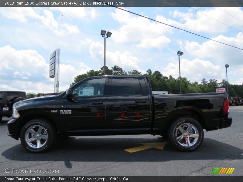 Black / Black/Diesel Gray 2013 Ram 1500 Express Crew Cab 4x4