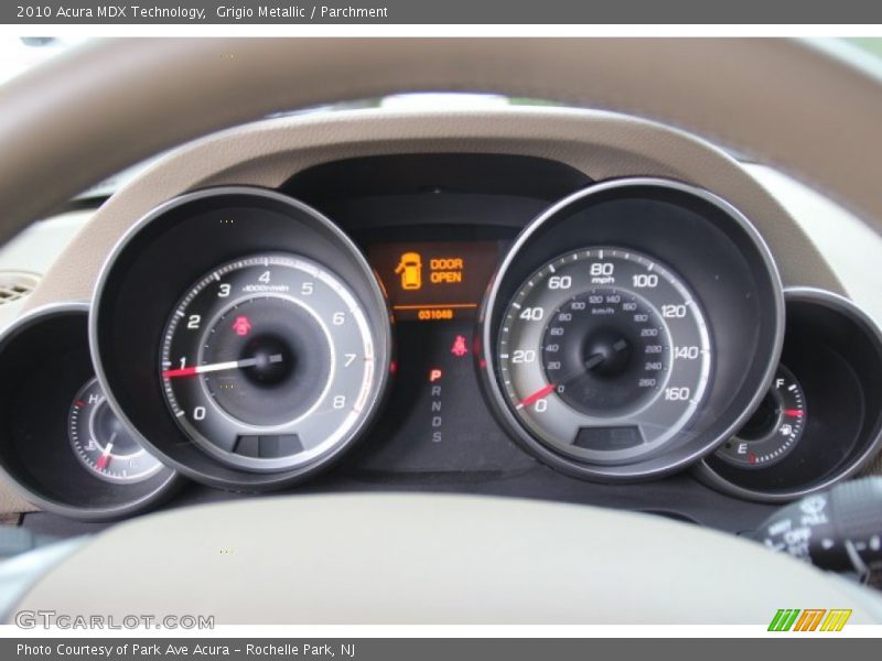 Grigio Metallic / Parchment 2010 Acura MDX Technology