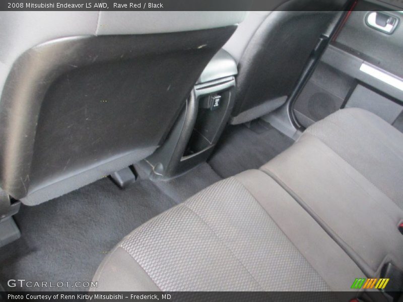 Rave Red / Black 2008 Mitsubishi Endeavor LS AWD
