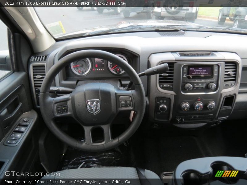 Black / Black/Diesel Gray 2013 Ram 1500 Express Crew Cab 4x4