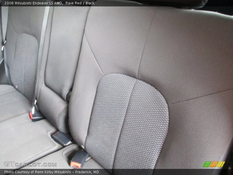 Rave Red / Black 2008 Mitsubishi Endeavor LS AWD