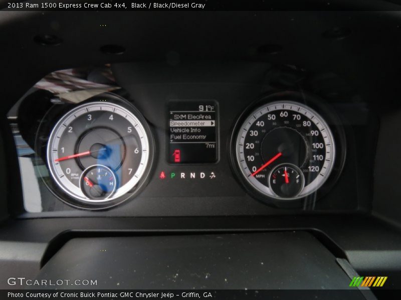 Black / Black/Diesel Gray 2013 Ram 1500 Express Crew Cab 4x4