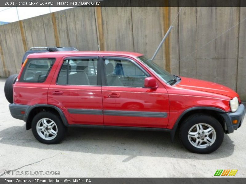 Milano Red / Dark Gray 2001 Honda CR-V EX 4WD
