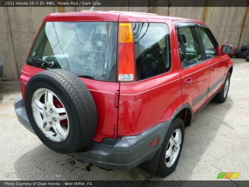 Milano Red / Dark Gray 2001 Honda CR-V EX 4WD