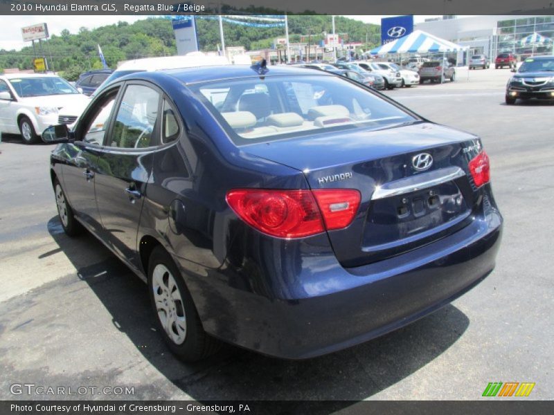 Regatta Blue / Beige 2010 Hyundai Elantra GLS
