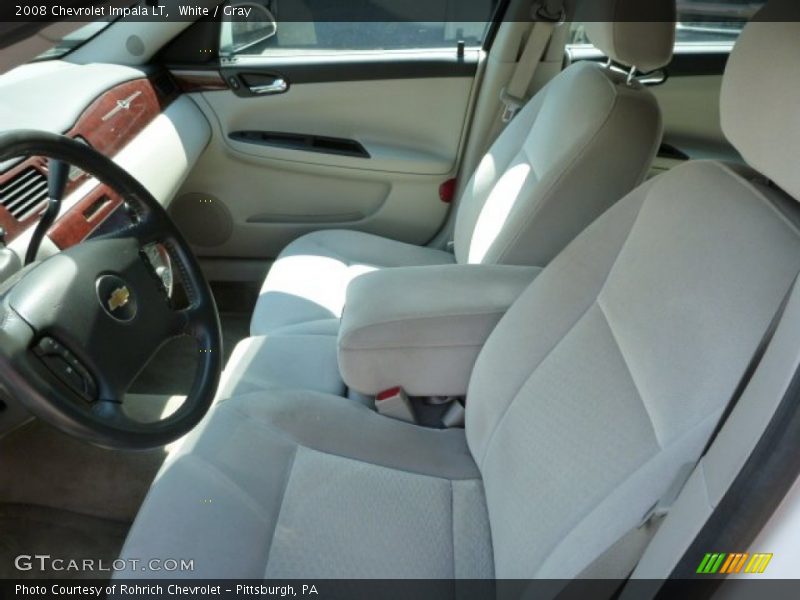 White / Gray 2008 Chevrolet Impala LT