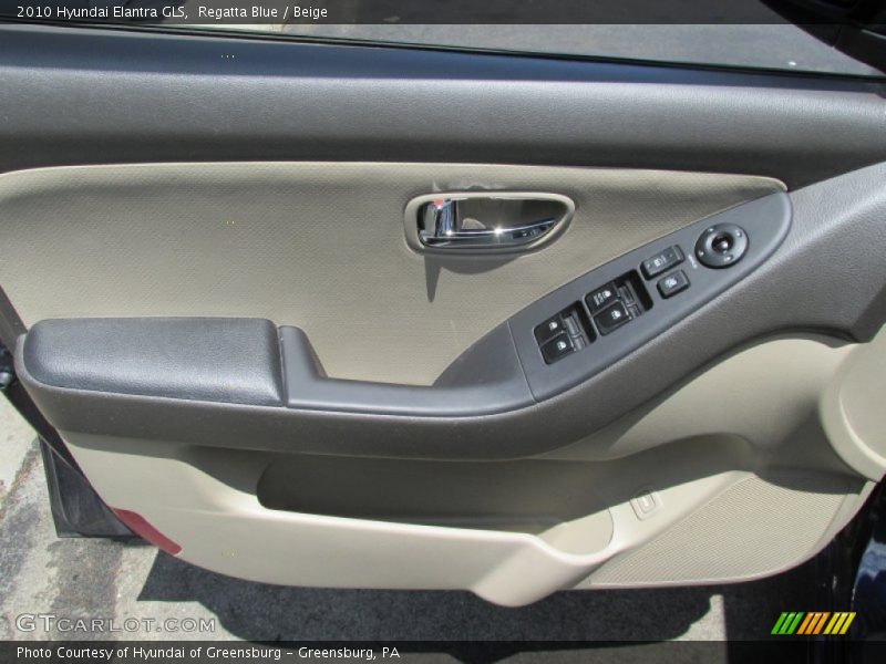 Regatta Blue / Beige 2010 Hyundai Elantra GLS