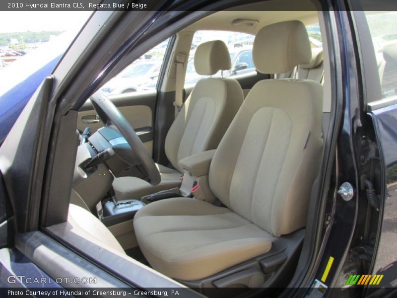 Regatta Blue / Beige 2010 Hyundai Elantra GLS