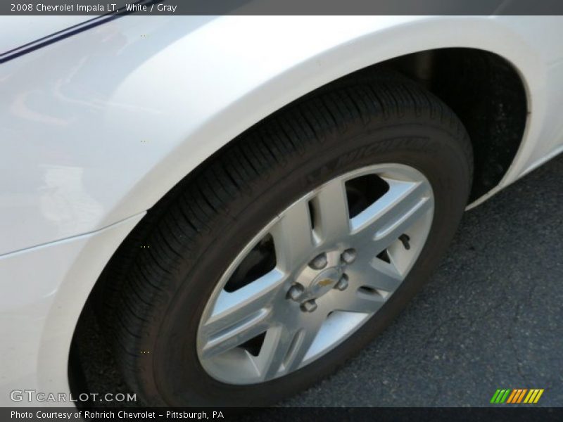 White / Gray 2008 Chevrolet Impala LT