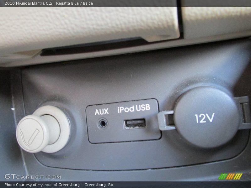 Regatta Blue / Beige 2010 Hyundai Elantra GLS