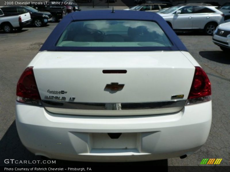 White / Gray 2008 Chevrolet Impala LT