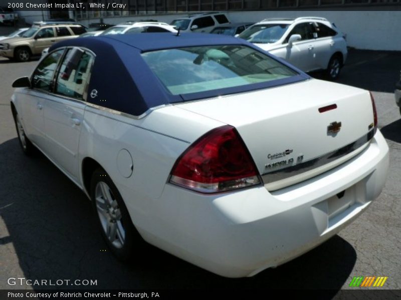 White / Gray 2008 Chevrolet Impala LT