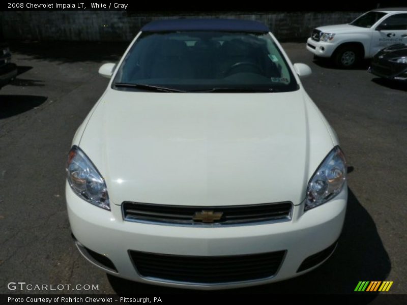 White / Gray 2008 Chevrolet Impala LT