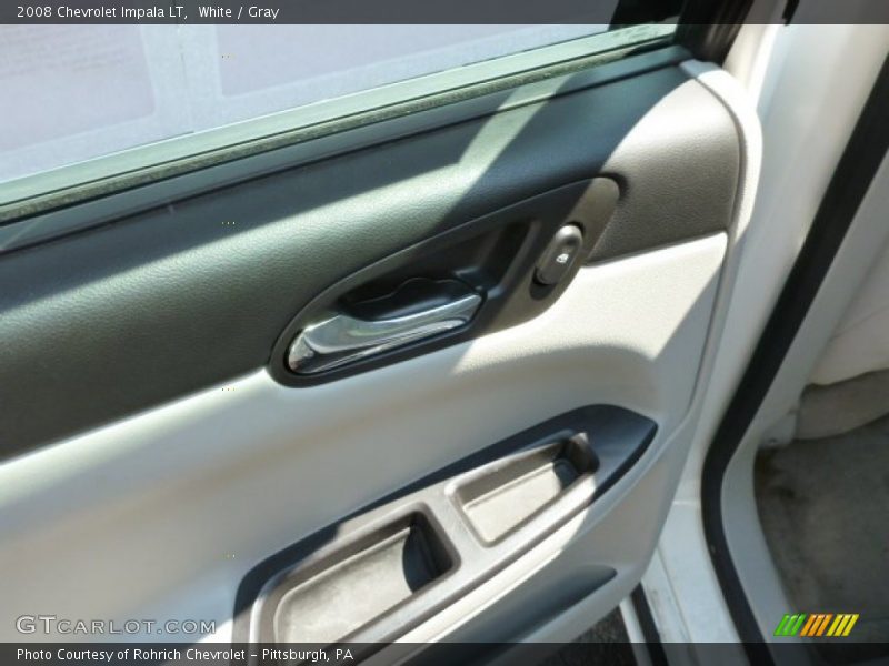 White / Gray 2008 Chevrolet Impala LT