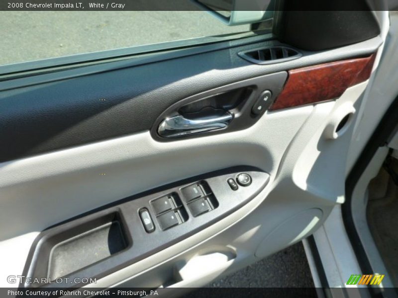 White / Gray 2008 Chevrolet Impala LT