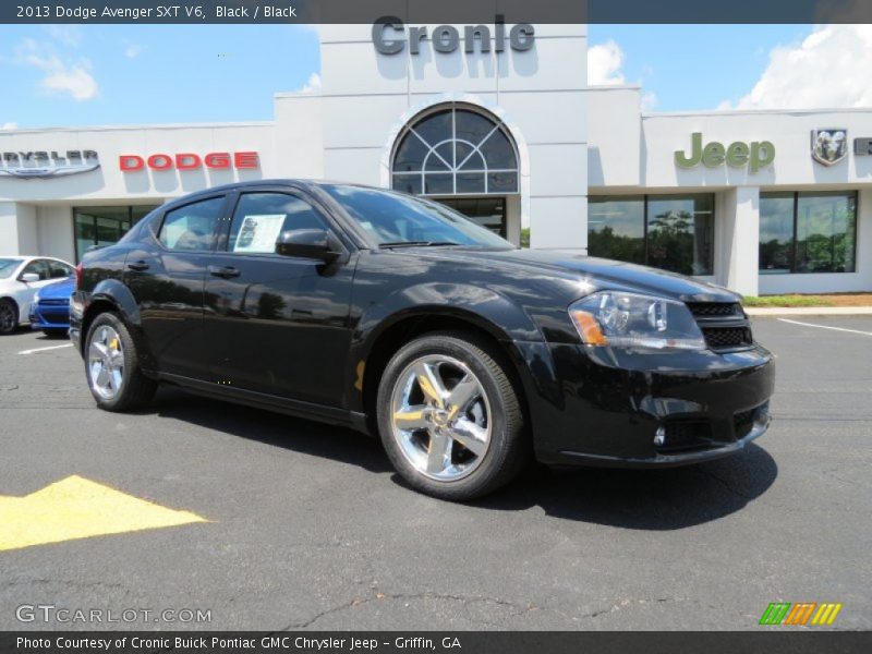 Black / Black 2013 Dodge Avenger SXT V6