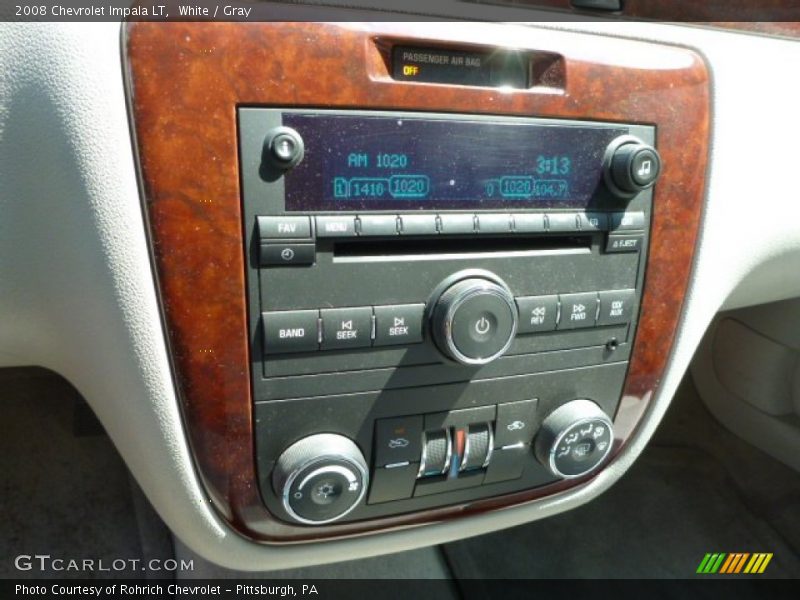 White / Gray 2008 Chevrolet Impala LT