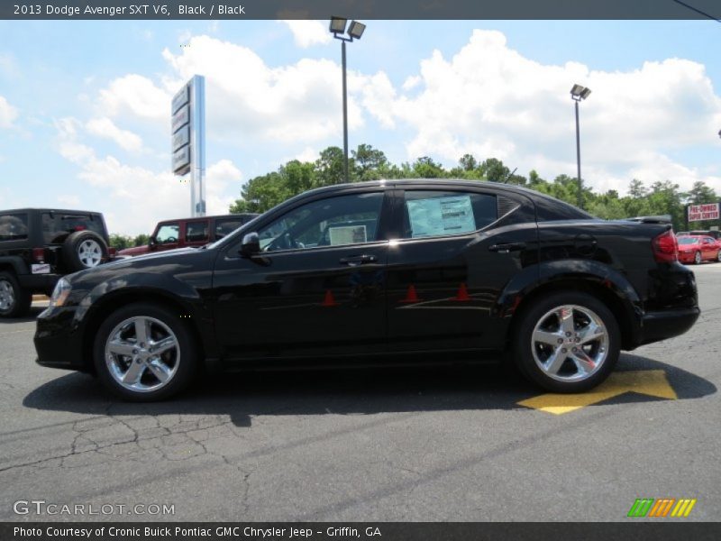 Black / Black 2013 Dodge Avenger SXT V6