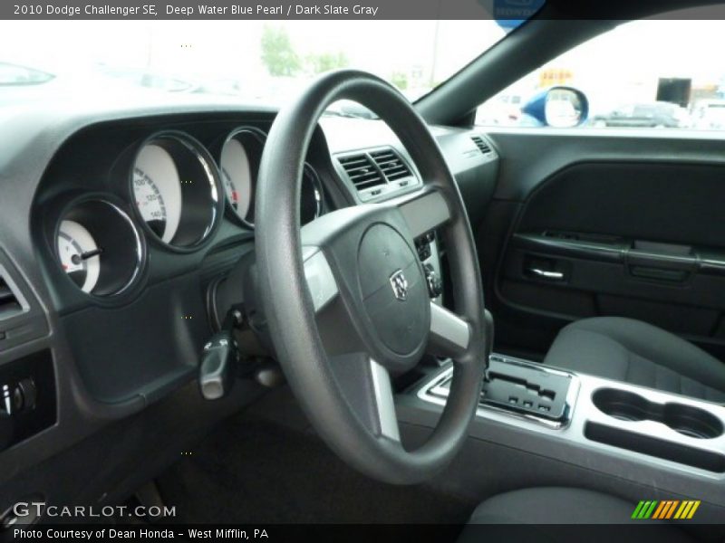 Deep Water Blue Pearl / Dark Slate Gray 2010 Dodge Challenger SE