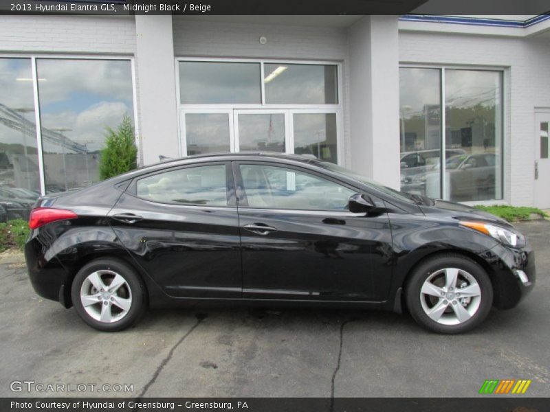 Midnight Black / Beige 2013 Hyundai Elantra GLS