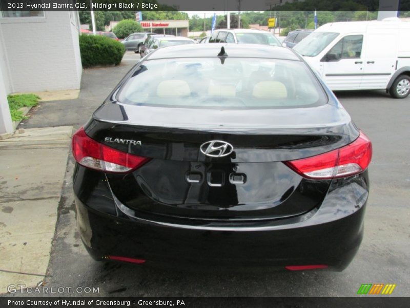 Midnight Black / Beige 2013 Hyundai Elantra GLS
