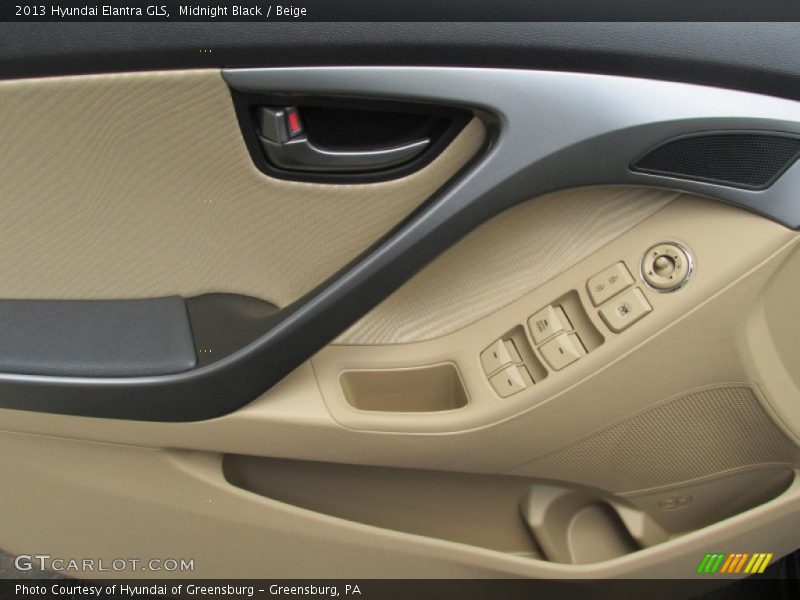 Midnight Black / Beige 2013 Hyundai Elantra GLS