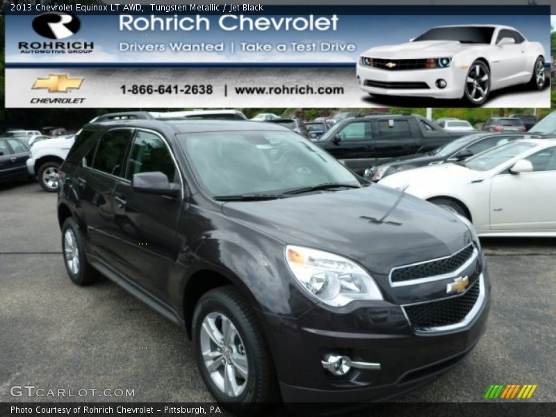 Tungsten Metallic / Jet Black 2013 Chevrolet Equinox LT AWD