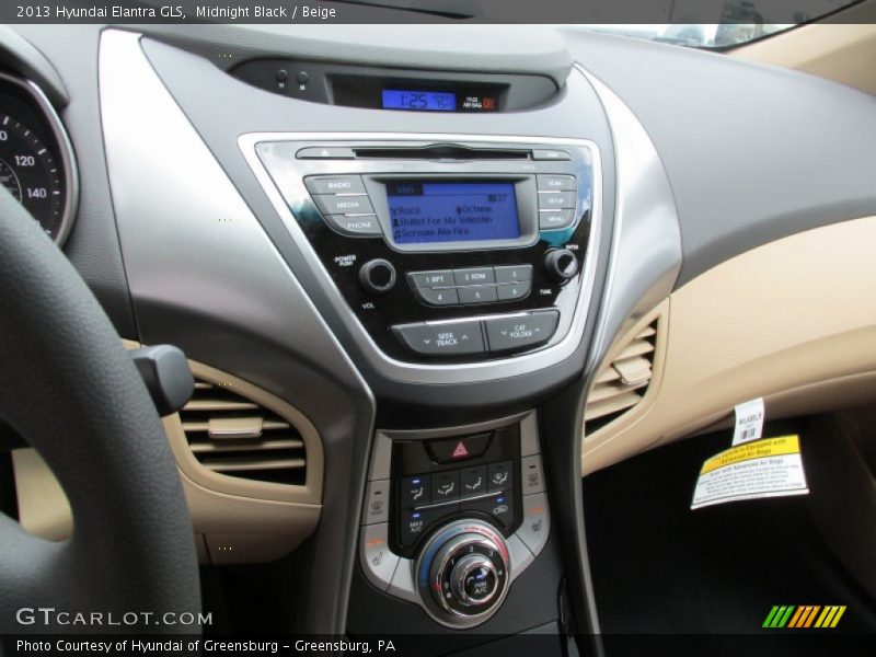 Midnight Black / Beige 2013 Hyundai Elantra GLS