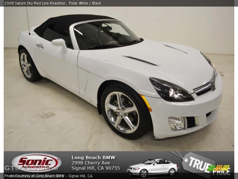 Polar White / Black 2008 Saturn Sky Red Line Roadster