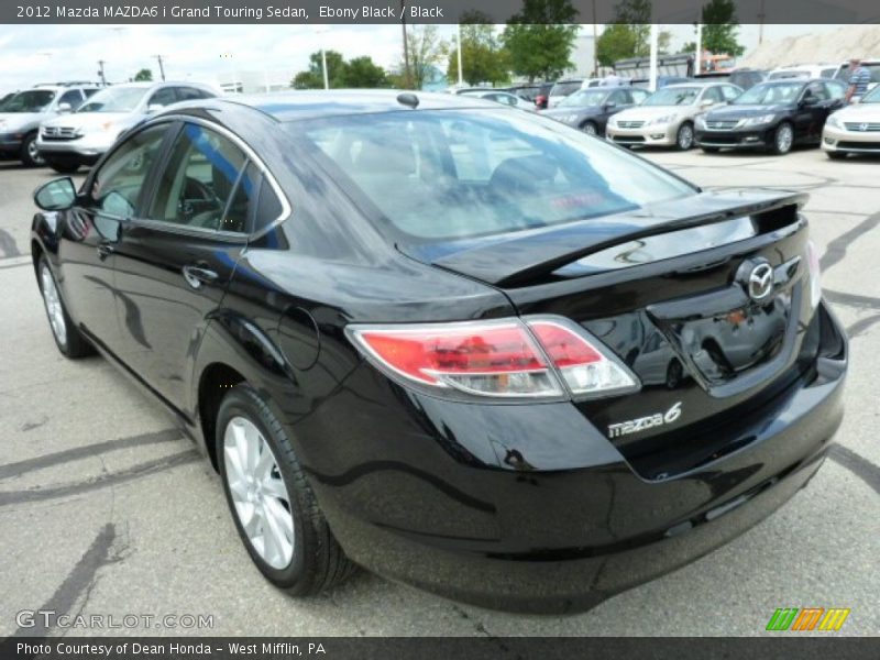 Ebony Black / Black 2012 Mazda MAZDA6 i Grand Touring Sedan