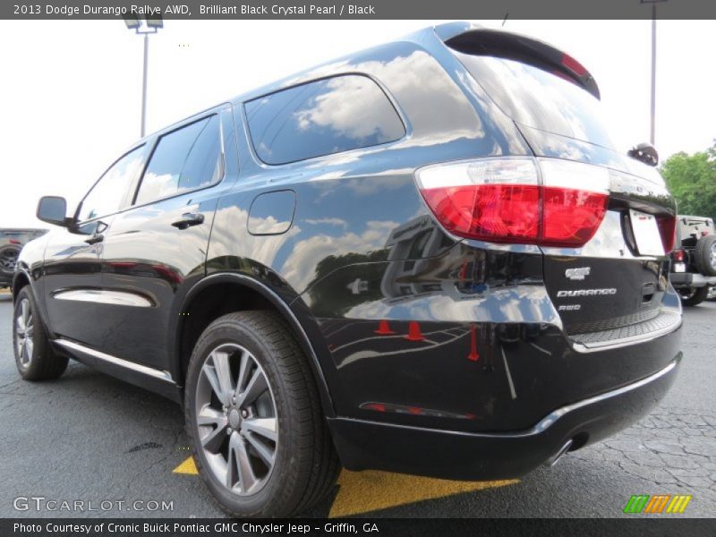 Brilliant Black Crystal Pearl / Black 2013 Dodge Durango Rallye AWD