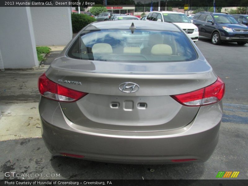 Desert Bronze / Beige 2013 Hyundai Elantra GLS